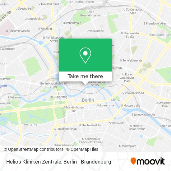 Helios Kliniken Zentrale map