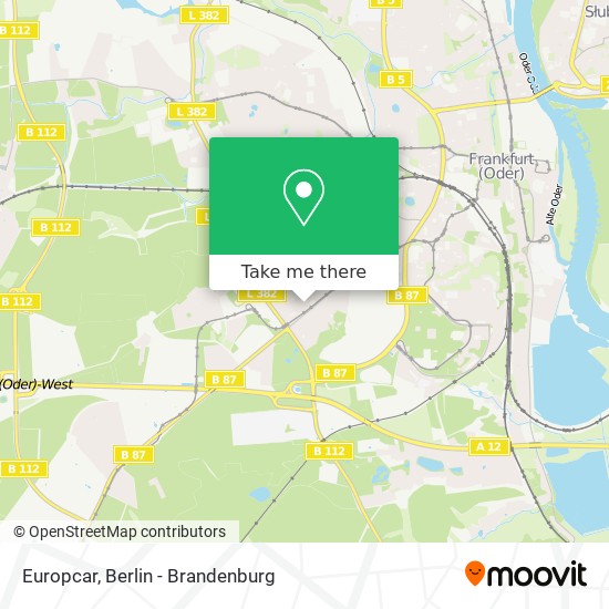 Europcar map