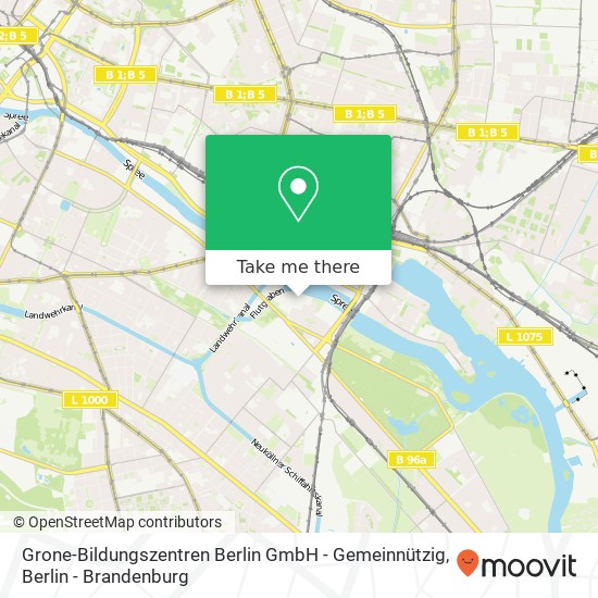 Grone-Bildungszentren Berlin GmbH - Gemeinnützig, Eichenstraße 3B map