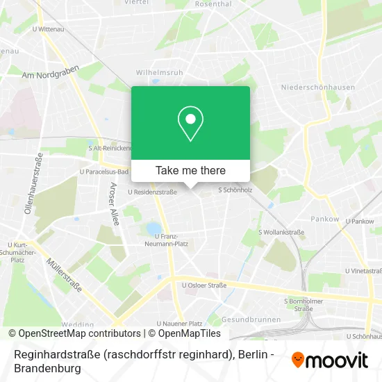 Карта Reginhardstraße (raschdorffstr reginhard)
