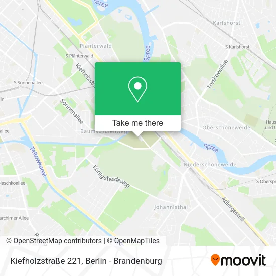 Карта Kiefholzstraße 221