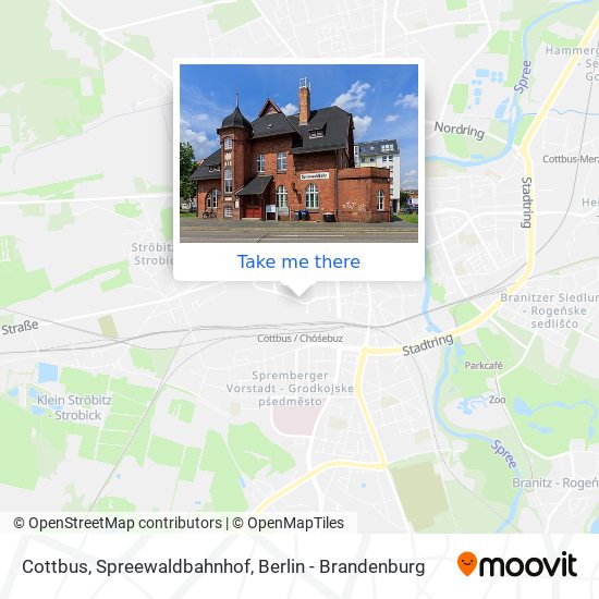 Cottbus, Spreewaldbahnhof map