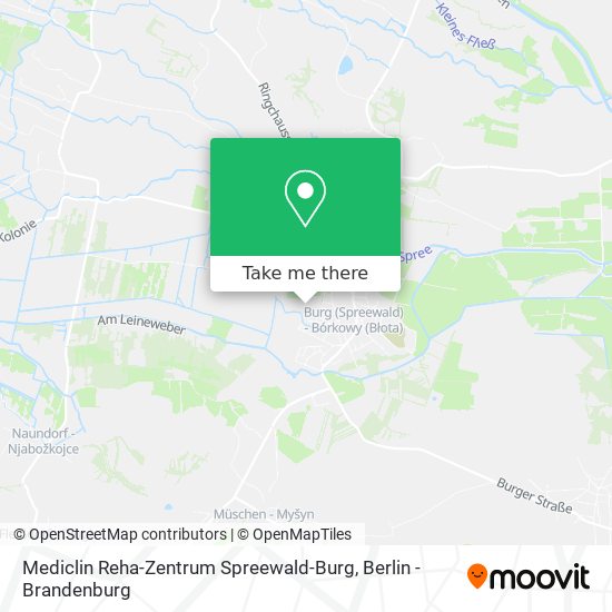Карта Mediclin Reha-Zentrum Spreewald-Burg