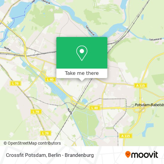 Crossfit Potsdam map