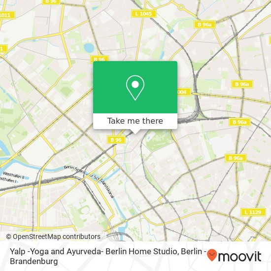 Карта Yalp -Yoga and Ayurveda- Berlin Home Studio, Wiesenstraße 7