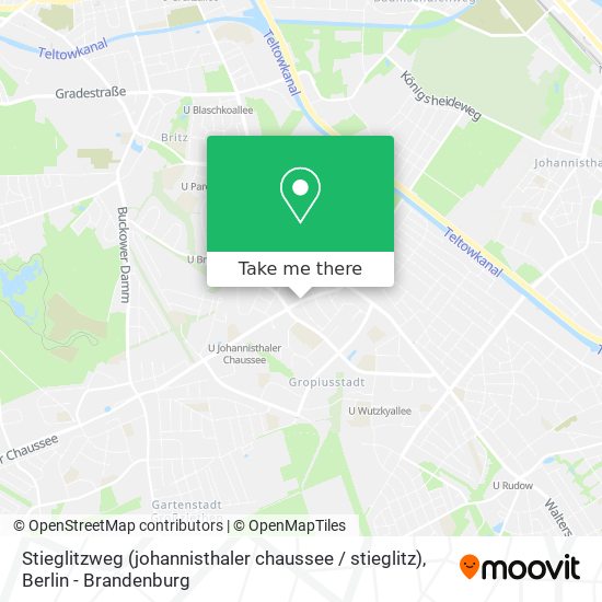 Stieglitzweg (johannisthaler chaussee / stieglitz) map