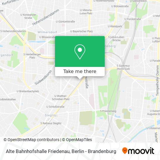 Карта Alte Bahnhofshalle Friedenau