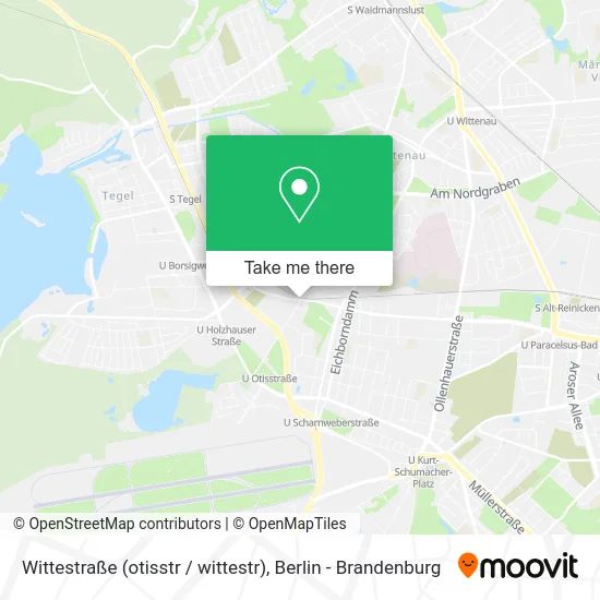 Карта Wittestraße (otisstr / wittestr)