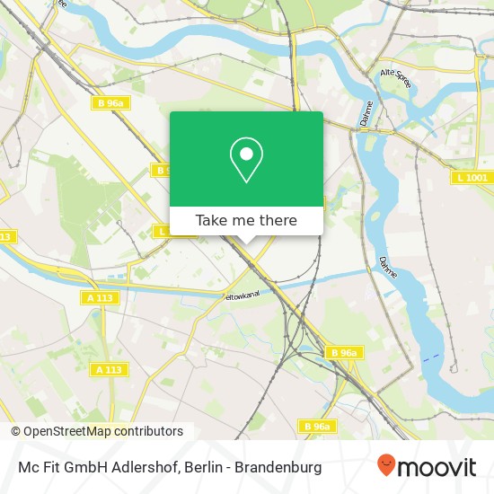 Mc Fit GmbH Adlershof, Adlergestell 299 map