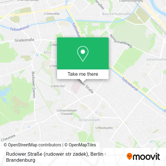 Rudower Straße (rudower str zadek) map