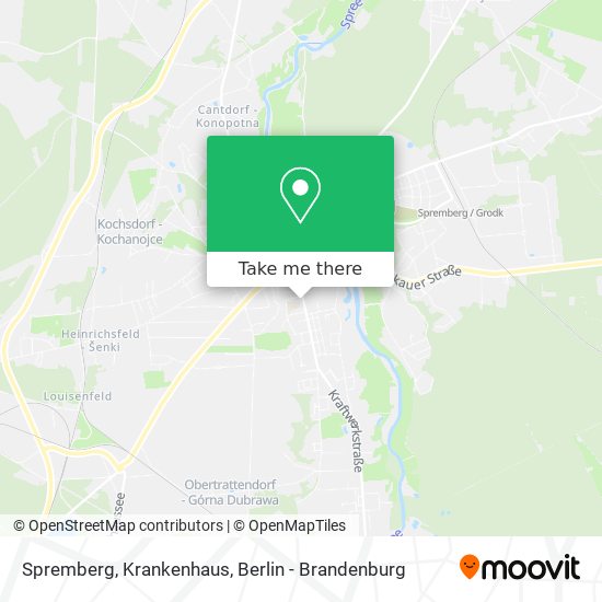 Spremberg, Krankenhaus map