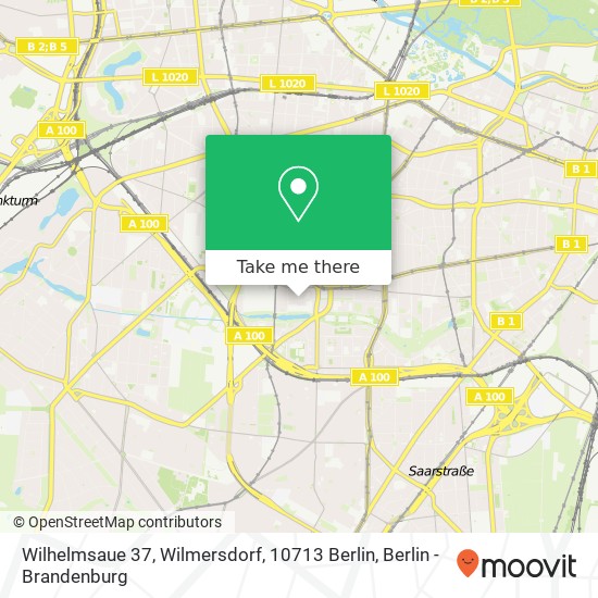 Wilhelmsaue 37, Wilmersdorf, 10713 Berlin map