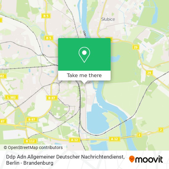 Ddp Adn Allgemeiner Deutscher Nachrichtendienst map