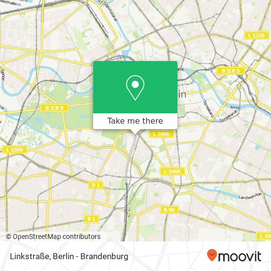 Linkstraße, Tiergarten, 10785 Berlin map