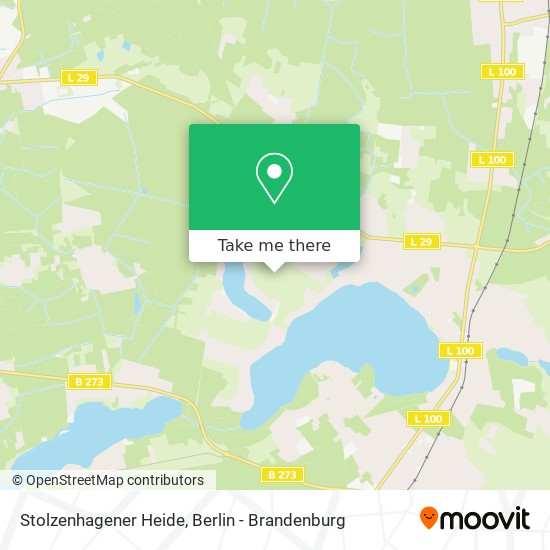 Stolzenhagener Heide map