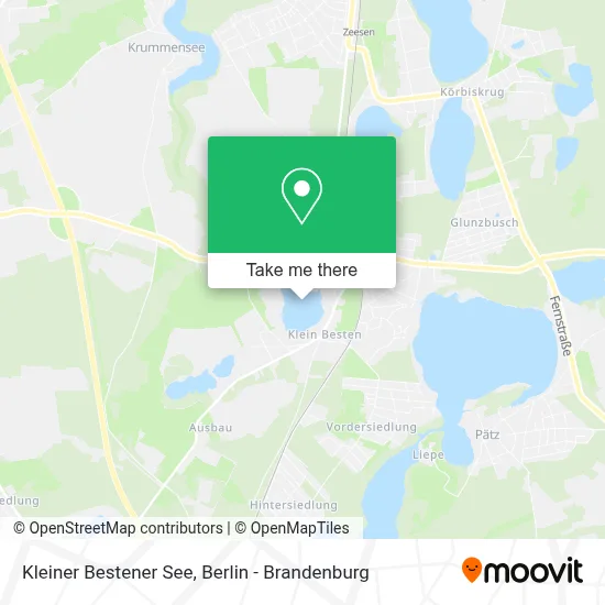 Kleiner Bestener See map
