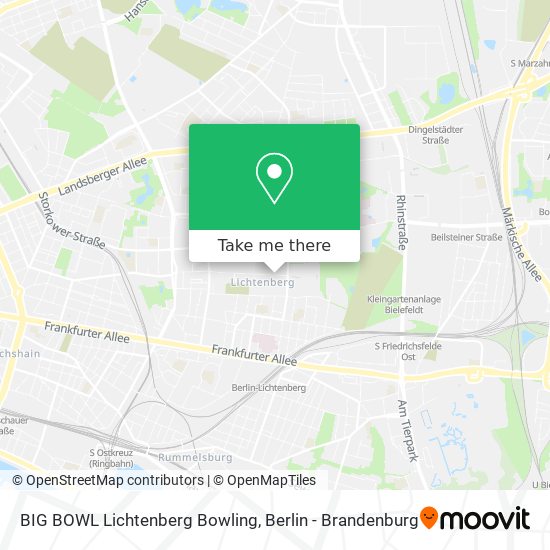 BIG BOWL Lichtenberg Bowling map