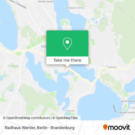 Radhaus Werder map