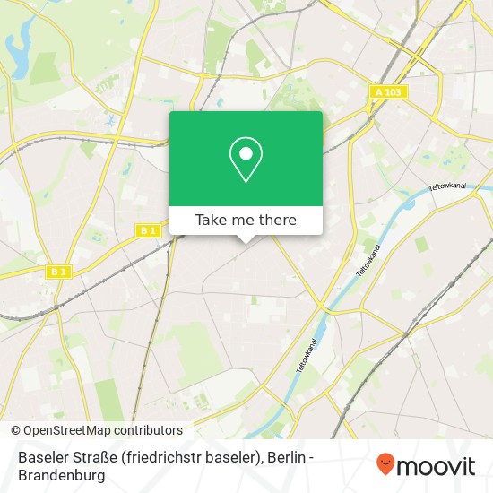 Baseler Straße (friedrichstr baseler), Lichterfelde, 12205 Berlin map