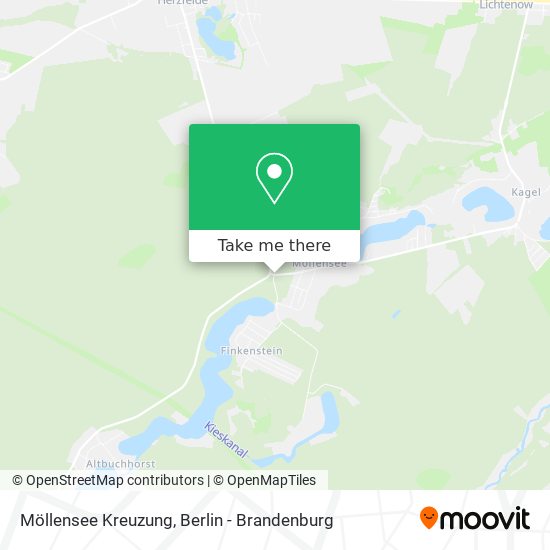 Möllensee Kreuzung map