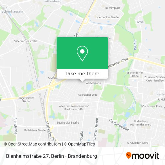 Blenheimstraße 27 map