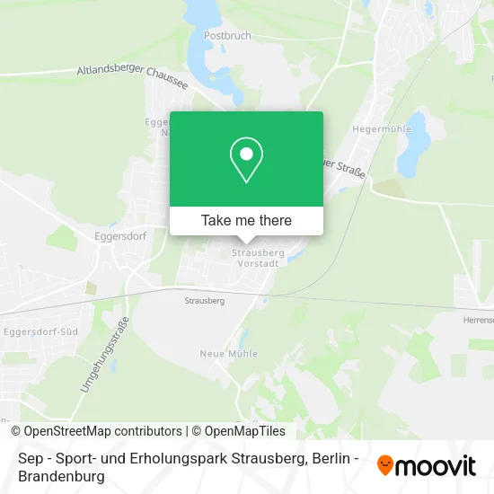 Карта Sep - Sport- und Erholungspark Strausberg