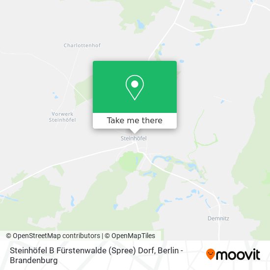 Steinhöfel B Fürstenwalde (Spree) Dorf map