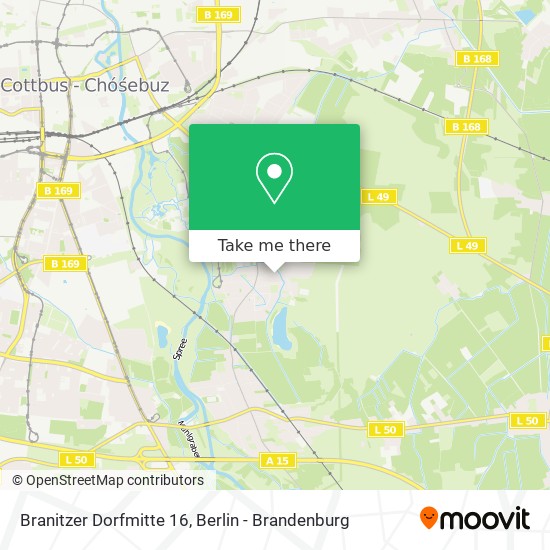 Карта Branitzer Dorfmitte 16