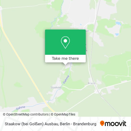 Staakow (bei Golßen) Ausbau map