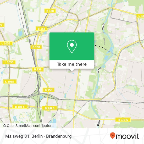 Maisweg 81, Biesdorf, 12683 Berlin map