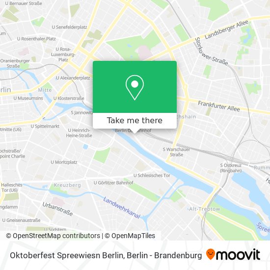 Карта Oktoberfest Spreewiesn Berlin