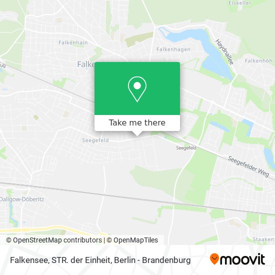 Falkensee, STR. der Einheit map