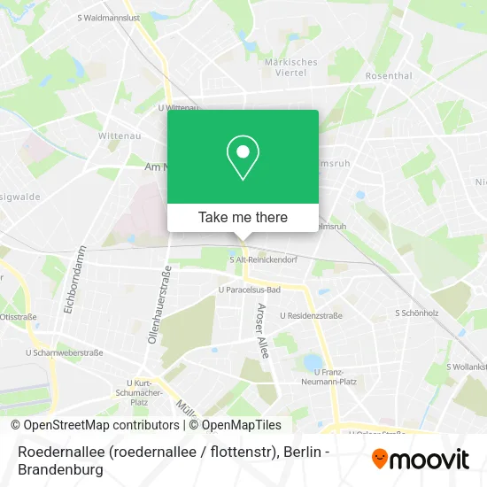 Карта Roedernallee (roedernallee / flottenstr)
