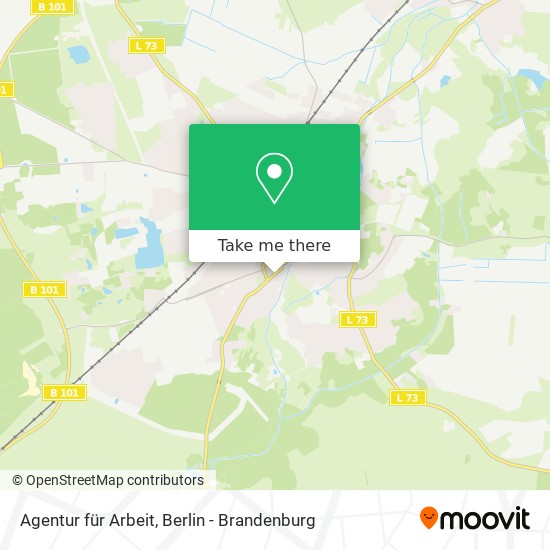 Agentur für Arbeit map