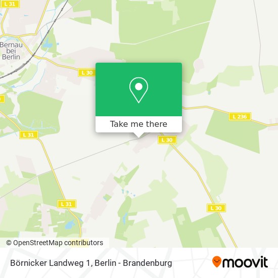 Börnicker Landweg 1 map