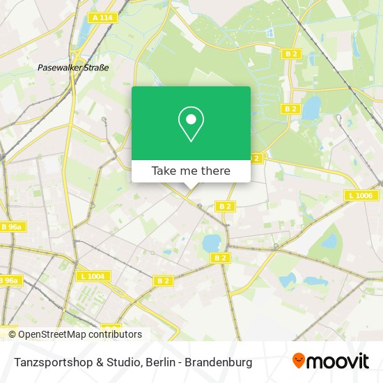 Tanzsportshop & Studio map