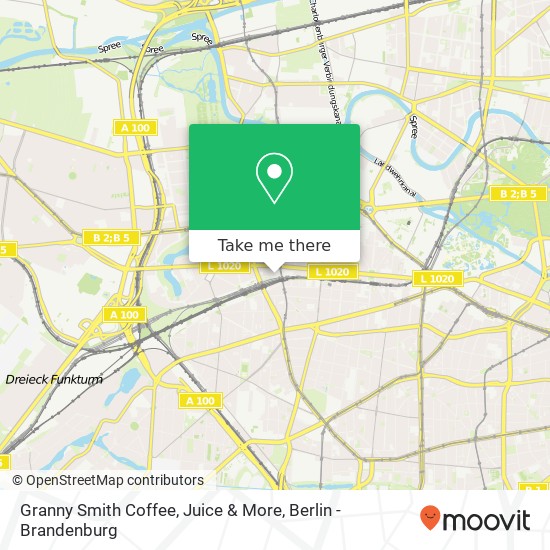 Карта Granny Smith Coffee, Juice & More, Stuttgarter Platz 2