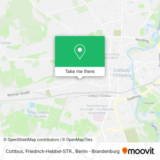 Карта Cottbus, Friedrich-Hebbel-STR.