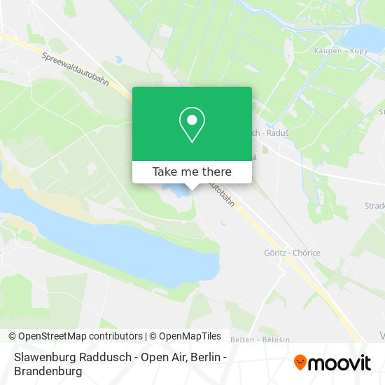 Slawenburg Raddusch - Open Air map