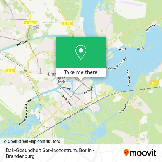 Dak-Gesundheit Servicezentrum map