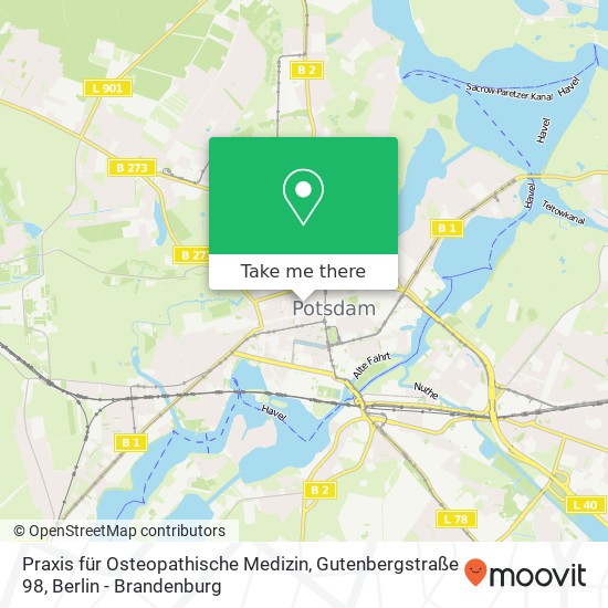 Praxis für Osteopathische Medizin, Gutenbergstraße 98 map