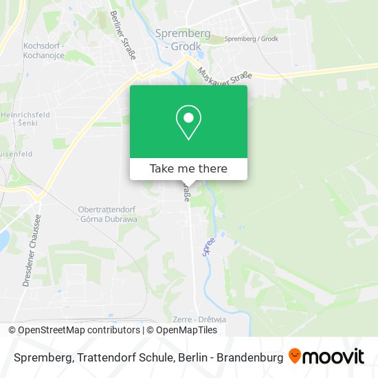 Spremberg, Trattendorf Schule map