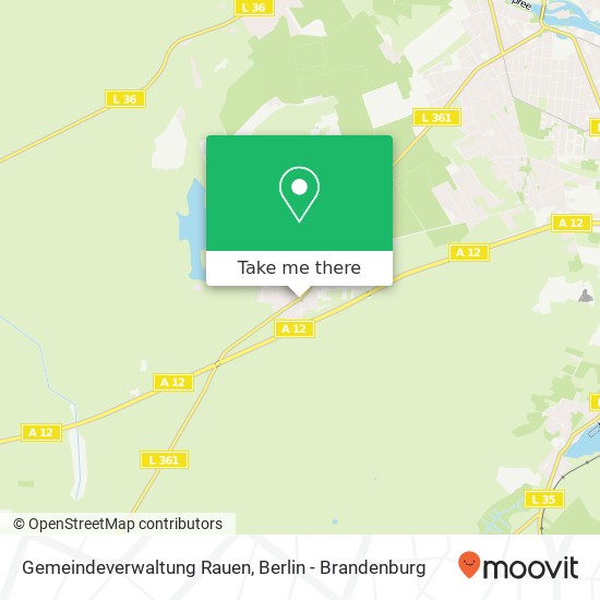 Gemeindeverwaltung Rauen map