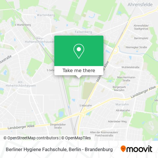 Berliner Hygiene Fachschule map