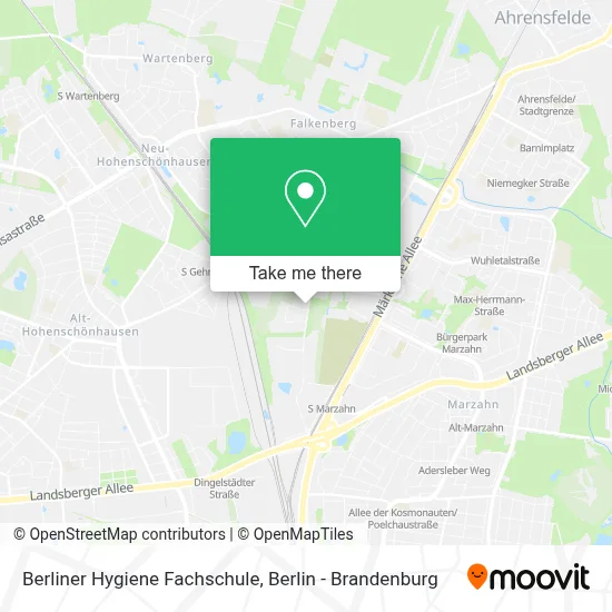 Berliner Hygiene Fachschule map