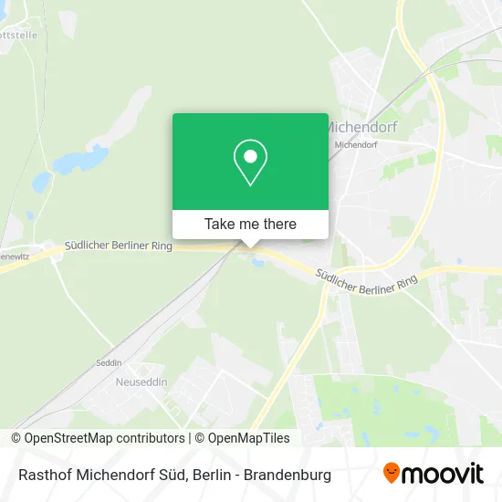 Rasthof Michendorf Süd map