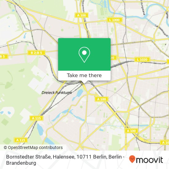 Bornstedter Straße, Halensee, 10711 Berlin map