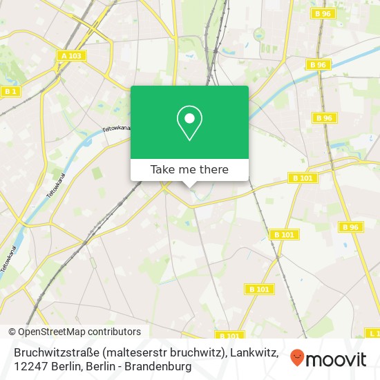 Bruchwitzstraße (malteserstr bruchwitz), Lankwitz, 12247 Berlin map