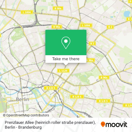 Prenzlauer Allee (heinrich roller straße prenzlauer) map