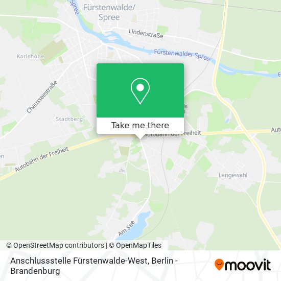 Anschlussstelle Fürstenwalde-West map